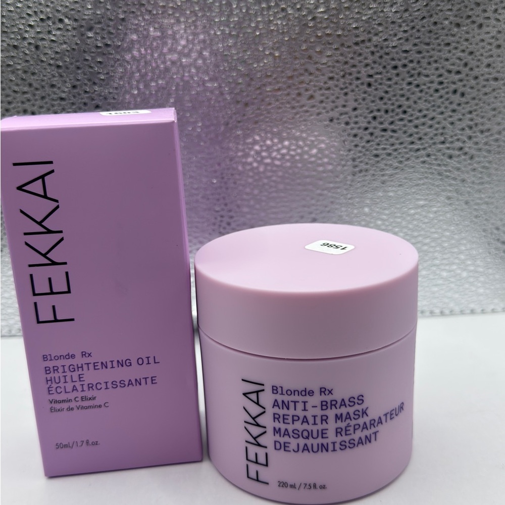 Fekkai Blonde Rx Anti-Brass Repair Mask and Brightening Oil - Lavender